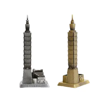 

Chinese Taipei 101 Model Plating Metal Crafts Decor Figurines Hot Sewlling Home Decor Creative Fashion Business Ornaments Gifts