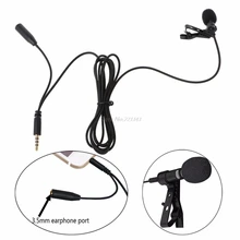 Петличный клип на лацкане Hands-Free микрофон для ПК ноутбука планшета сотового телефона