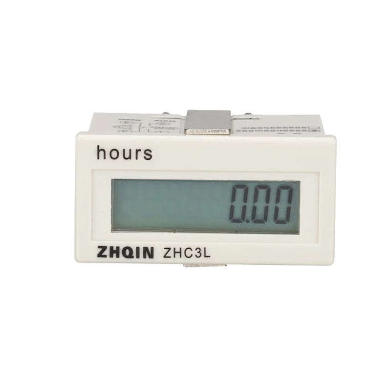 

Freeshipping 100-240V AC 4-30V DC No voltage Counts Hours meter 8 digit digital timers 9999h59m59s 999999h59m 48*24mm
