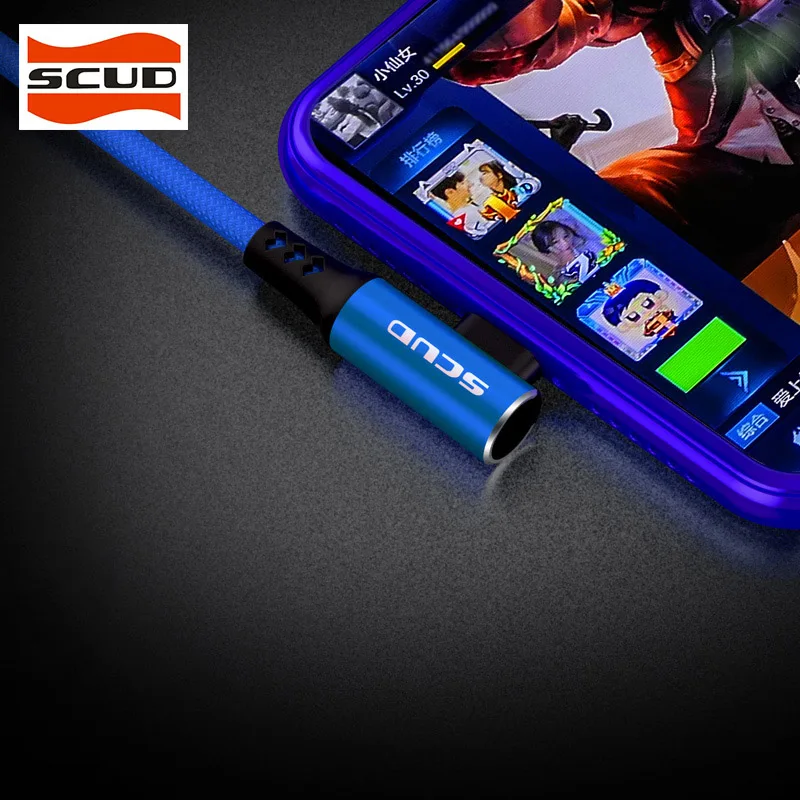 SCUD usb type-C кабель для сотового телефона USB type C Быстрый кабель для быстрой зарядки для устройств usb type-C кабель для игр