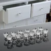 Buen valor Tirador de armario con forma de diamante, 12 Uds., acrílico transparente, 30mm, tiradores de cajón, nuevos, para cajones de muebles Wl9lE5gJ