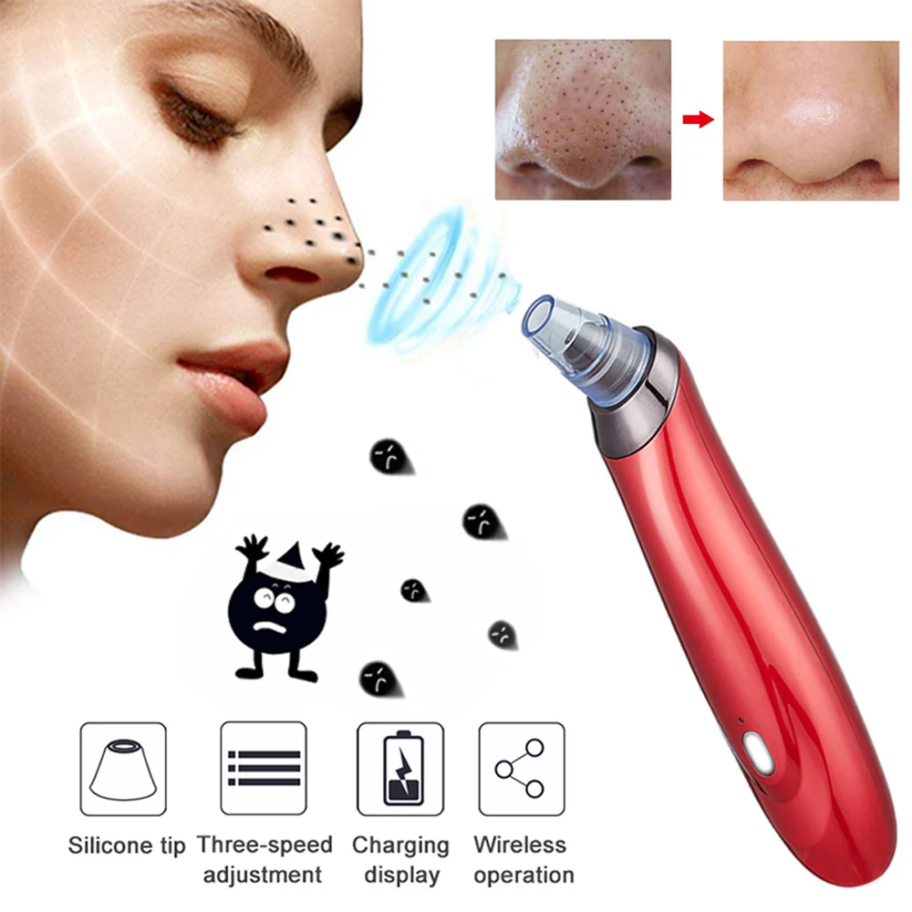

Blackhead Remover Skin Care Pore Vacuum Acne Pimple Removal Vacuum Suction Tool Facial Diamond Dermabrasion Machine Face Clean