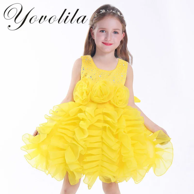 

European Style Baby Girl Summer Clothes Fashion Girls Dress New Kids Dresses For Girls Vestido De Festa Flower Princess Dress