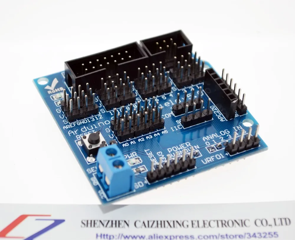 V5.0 сенсор Щит Плата расширения для arduino электронные строительные блоки робот