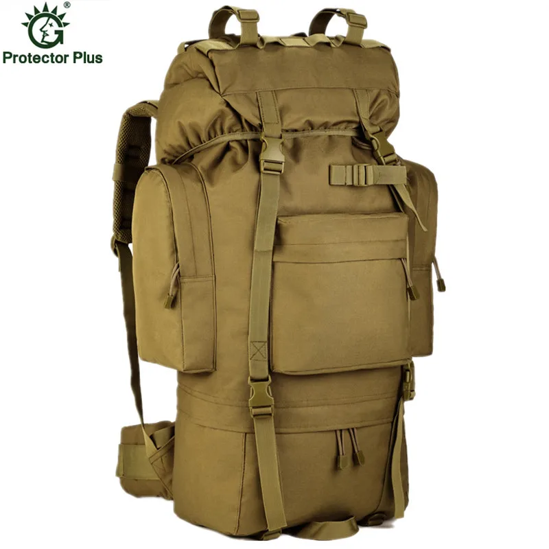 

Large Capacity 70L Metal Bracket 2016 Men Backpack Multi-function Waterproof Nylon Bag Camouflage Pack Free Shipping