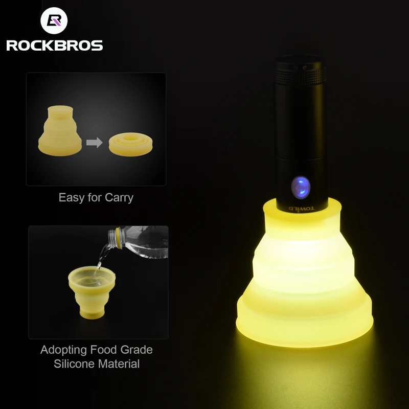 

ROCKBROS Cycling Bike Bicycle Soft Light Cover Outdoor Tools Multi Lampshade Hiking Camping Tent Light Cover Bike Light Cover