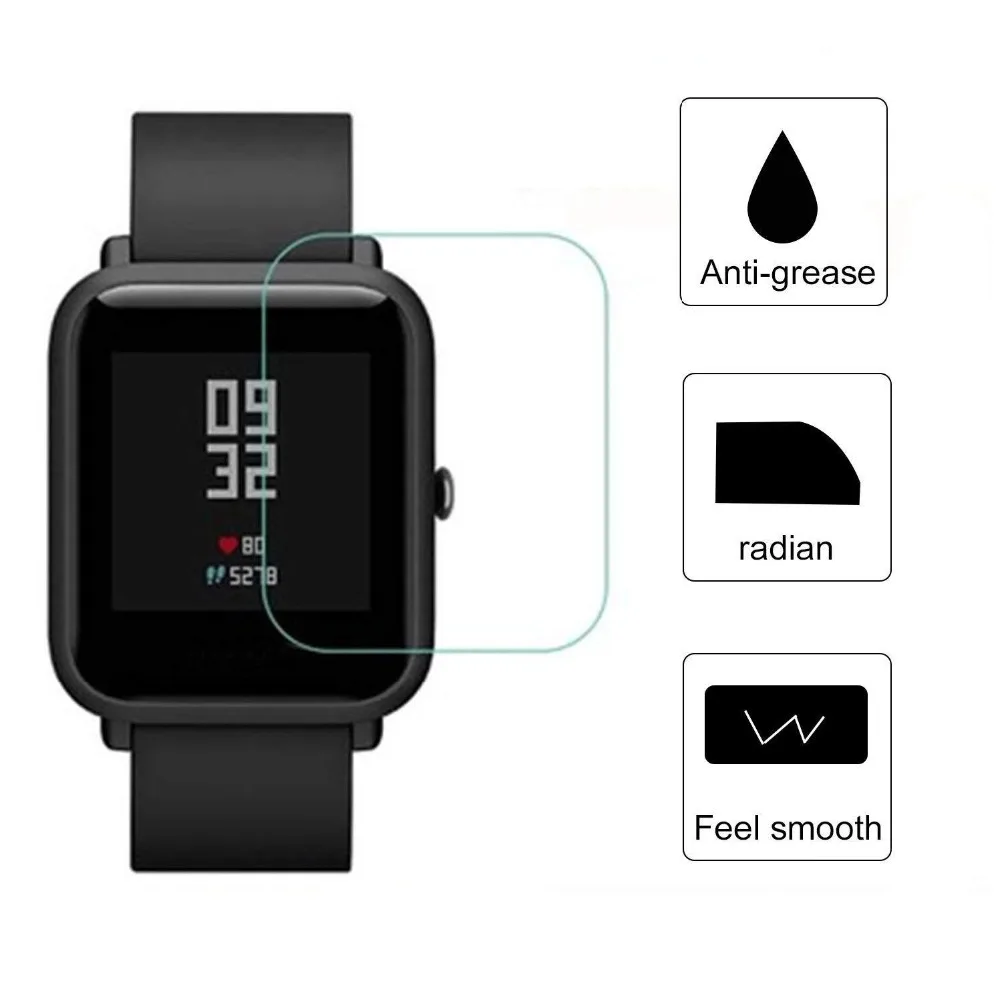 5 шт нано Полное покрытие экрана протектор для Xiaomi Huami Amazfit Bip BIT PACE Lite Смарт часы