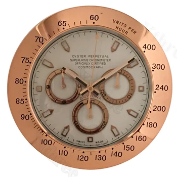 

34cm Metal Watches Wall Clock Silent Large Luxury Modern Wall Clock