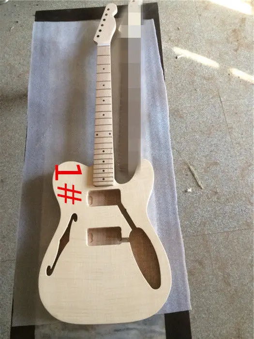 

Unfinished Guitar Neck and body for TL Replacement 22Fret maple Fretboard