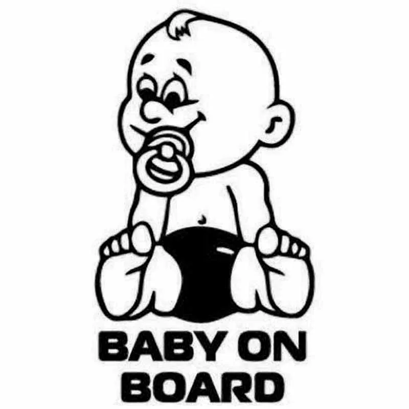 

10.2*18.2CM BABY ON BOARD Car Vinyl Sticker Styling Motorcycles Body Accessories Emblem Decal for Audi a3 a4 a6 b4 b6 rs3 q7