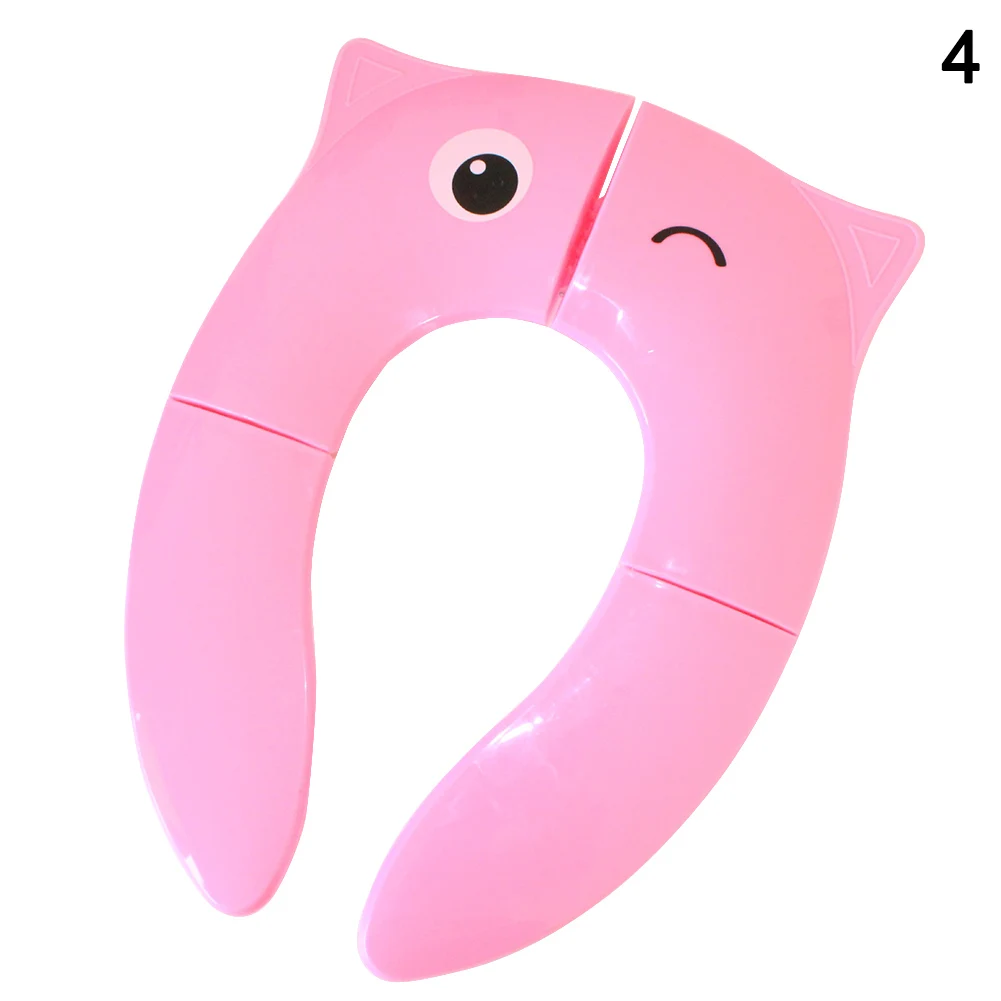 

Hot Sale Kids Potty Seat Cartoon Folding Plastic Toilet Potty Training Mat for Baby Toddler TY