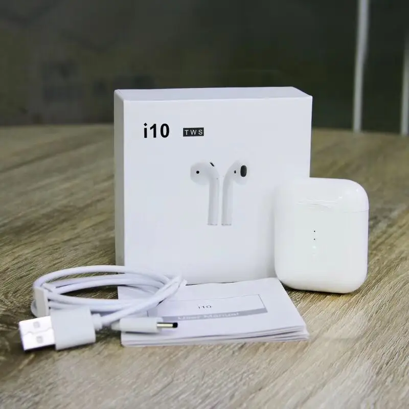 

SZMDC i10 TWS Double Mini Air pod Wireless Bluetooth touch Earphone Earbuds With Charging Box Mic for Samsung Android Xiaomi i7s