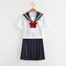 Японские jk наборы школьной формы для девочек Сакура вышивка старшеклассницы женские новые матросские Костюмы униформы