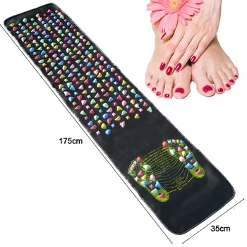 

Reflexology Walk Stone Pain Relieve Foot Massager Acupoint Mat Acupressure 175CM*35CM