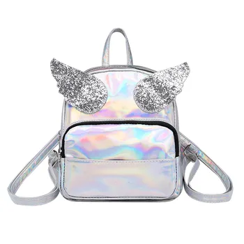 

Fashion Women Girl Laser Sequins Backpacks School Bags For Teenage Girls wings Bagpack Women Travel Double Shoulder Bag#H20