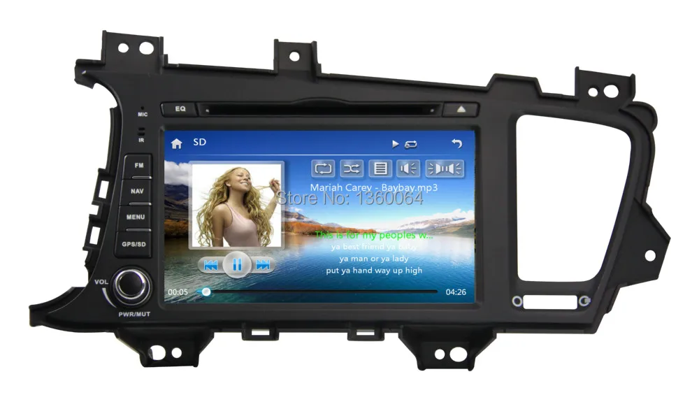 Cheap 8 inch 2 din Car DVD Player for KIA K5 Kia OPTIMA 2011 2012 with GPS Navigation Bluetooth Radio Stereo USB/SD 3G host 6