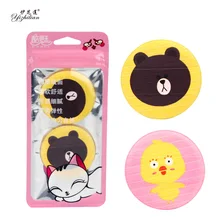 Круглый спонж окантовка Влажная и сухая макияж слойка мытье лица две упаковки прямо с фабрики