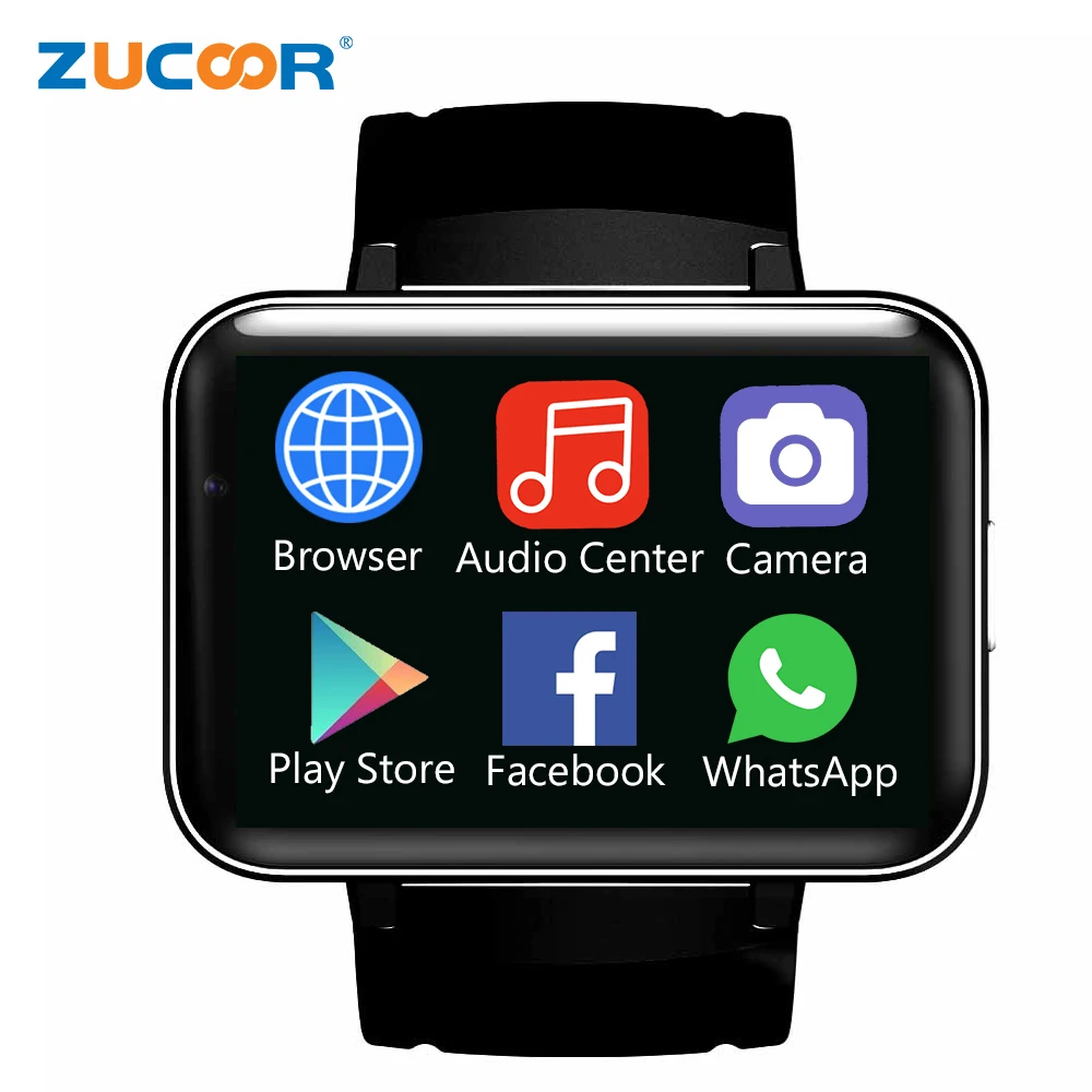 2 &quotБольшой Экран Смарт часы ZW98 Smartwatch Bluetooth Динамик Wi Fi/gps/WCDMA 3G наручные Android 5 1