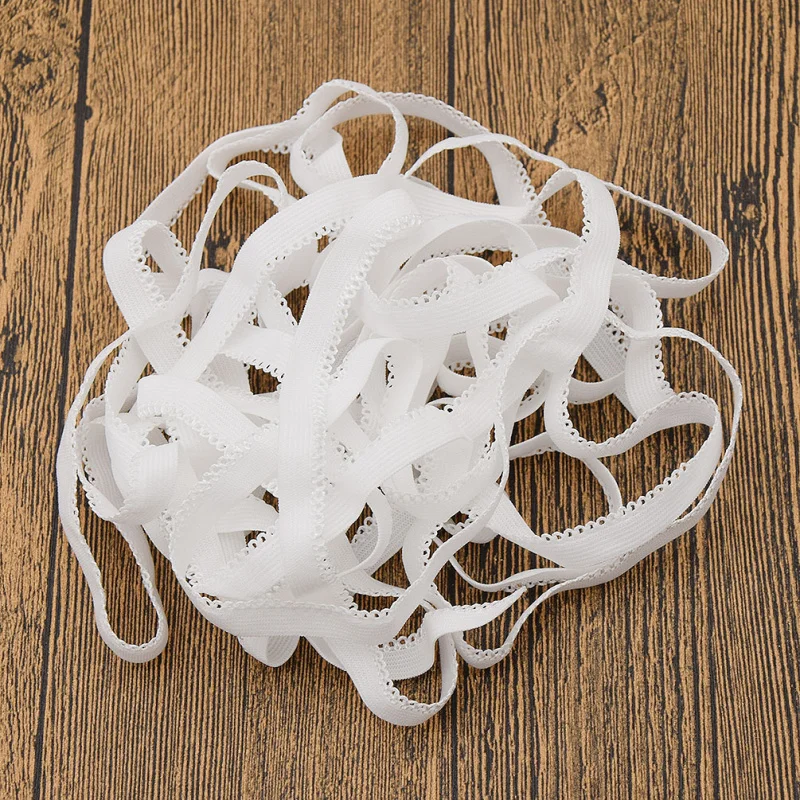 5 м Белая нейлоновая эластичная лента для поделок ручной работы Одежда Брюки Нижнее белье принадлежности для шитья товары