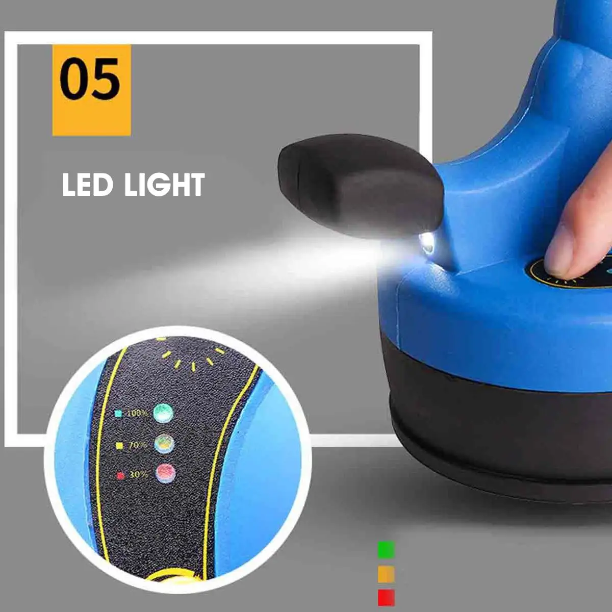 Drillpro Smart Electric Automatic Tiling Tiles Vibrator Leveling Machine Suction Cup Adjustable LED Light Floor Wall Laying Tool