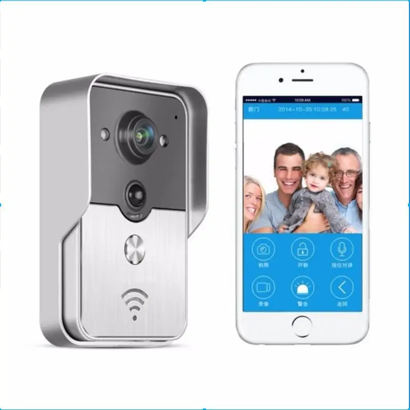 

WiFi Smart Wireless Security DoorBell HD 720P Visual Intercom Recording Video Door Phone Remote Home Monitoring Night Vision