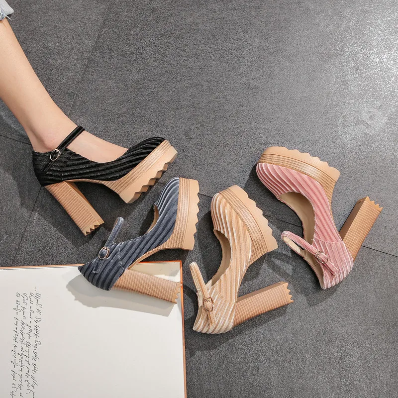 ASUMER big size 34-42 fashion spring autumn shoes woman platform super high heels shoes buckle elegant ladies prom wedding shoes ASUMER big size 34-42 fashion spring autumn shoes woman platform super high heels shoes buckle elegant ladies prom wedding shoes