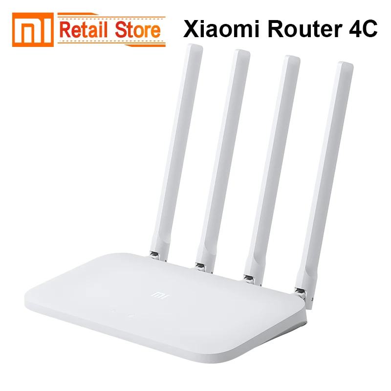 Оригинал Сяо mi Wi Fi роутер 4C 64 оперативная память 802 11 b/g/n 2 4 г 300 Мбит/с антенны Smart APP