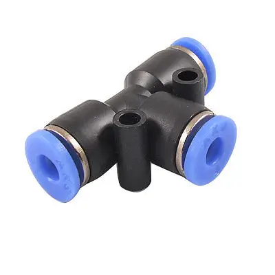 

5 Pcs 4mm to 4mm One Touch Ends Piping Push In Quick Fittings T Connectors