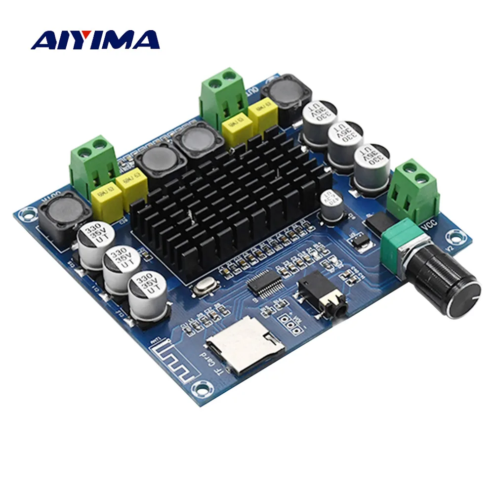 AIYIMA Мини Bluetooth звуковой аудиоусилитель доска TDA7498 2x50 Вт стерео цифровые Мощность
