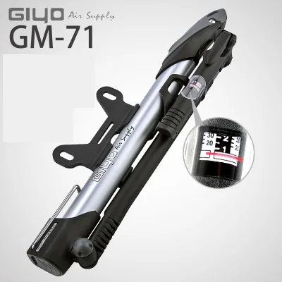 Giyo GM-71/71B велосипедный насос высокого давления велосипедный портативный воздушный насос MTB 140psi Presta Schrader Клапан F/V A/V ручной мини-насос - Цвет: GM-71