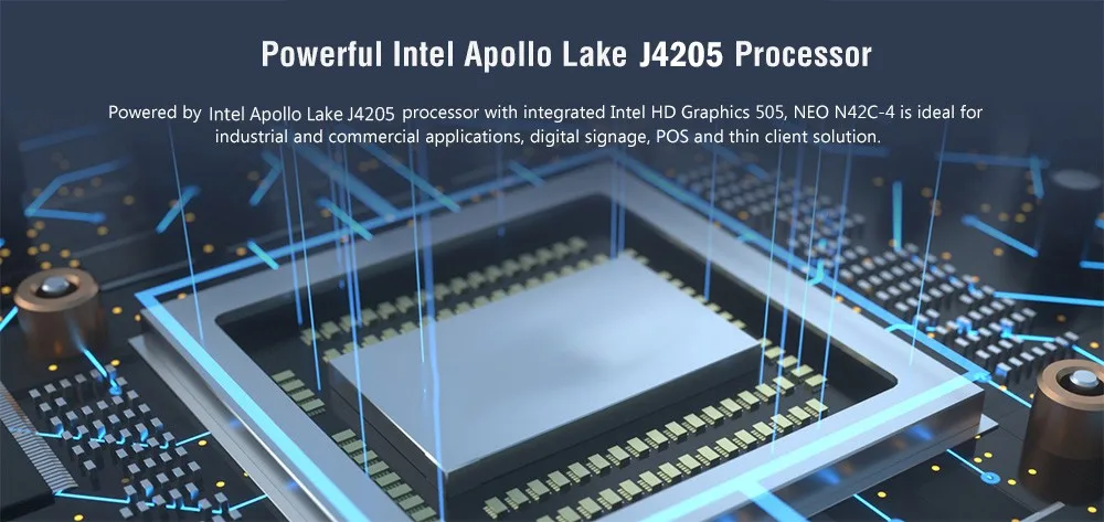 MINIX NEO N42C-4 мини-ПК с Windows 10 Pro Intel Apollo Lake J4205 4 Гб DDR3 32 ГБ памяти на носителе eMMC 128 Гб SSD ТВ-приемник с WiFi BT4.1 64Bit Декодер каналов кабельного телевидения