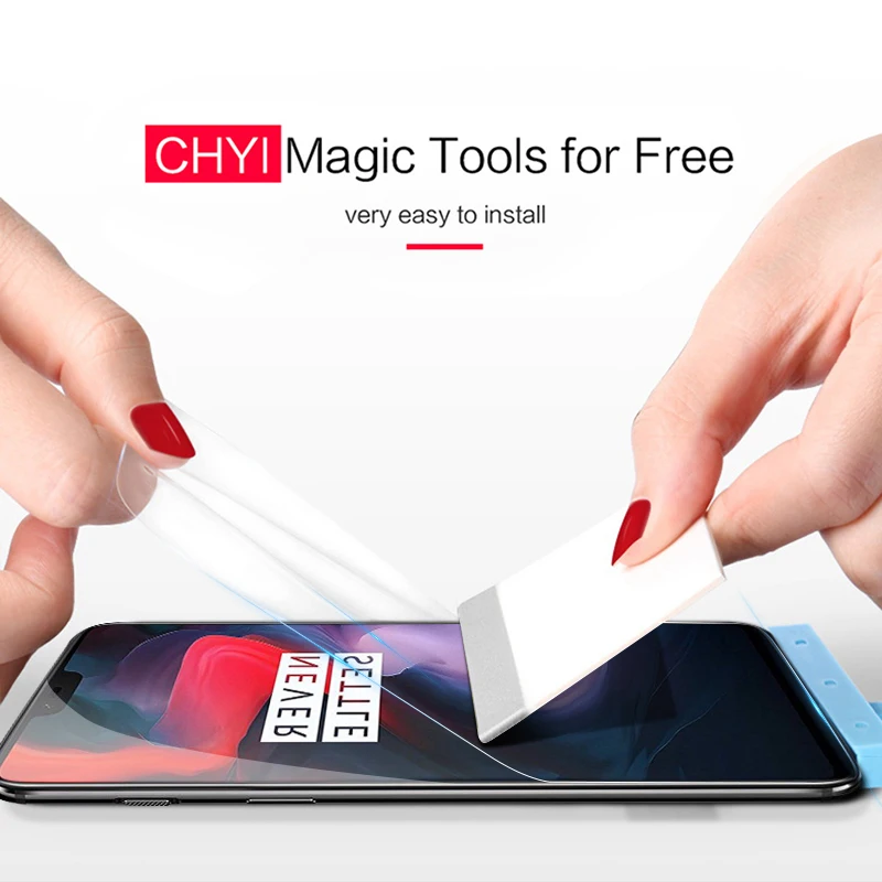 CHYI 3D изогнутая пленка для Oneplus 7T Pro защита экрана гидратация пленка One plus 7Tpro полное покрытие экрана не закаленное стекло