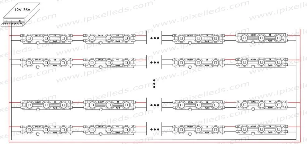 Высокая яркость SMD5630 пластиковые инъекций светодиодный модуль водонепроницаемый