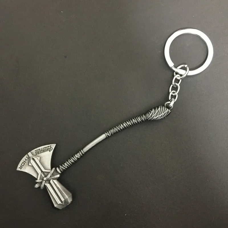 Avengers 3 Infinity War Keychain Thor New Hammer Stormbreaker Metal Pendant