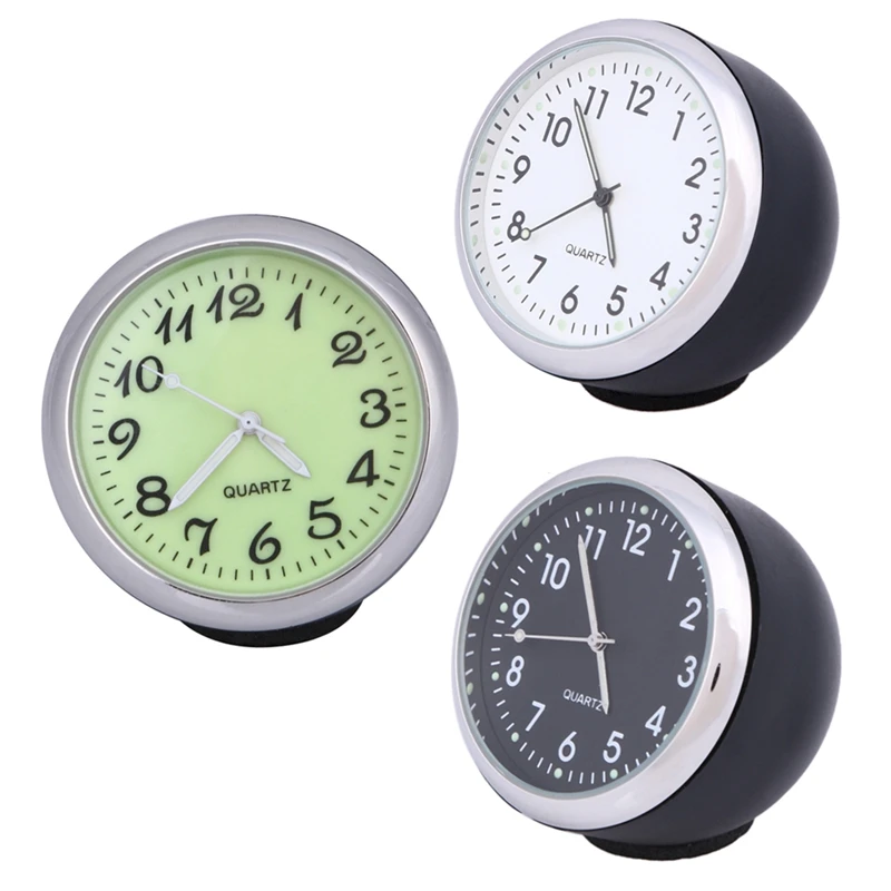 

40mm Anti-Scratch Car Vehicle Mechanics Quartz Clock with Luminous Light Mini Noctilucent Watch Digital Pointer Auto Accessories