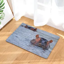 CAMMITEVER Hippopotamus мягкий Противоскользящий ковер для гостиной спальни пол прикроватный коврик для ванной комнаты коврик для кухни