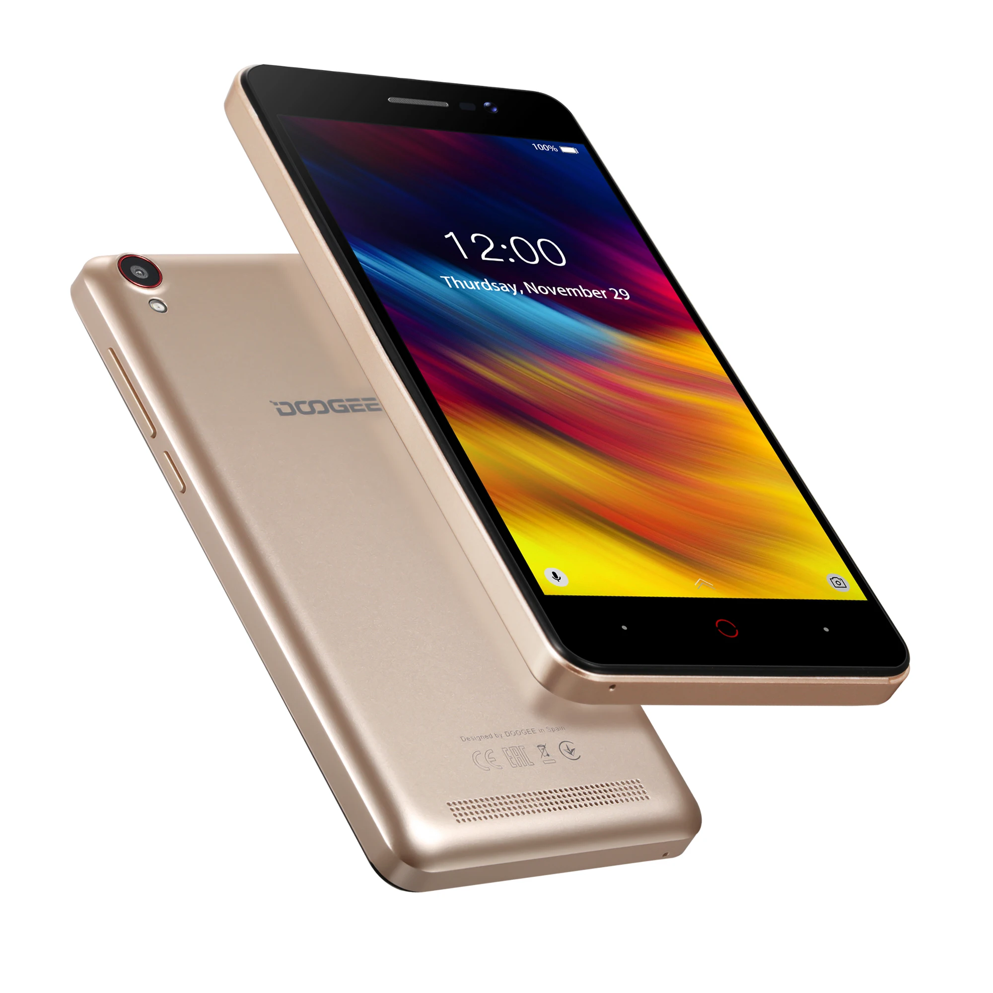 Doogee X100 5 дюймовый мобильный телефон Android 8 1 MTK6580 4 ядра ГБ Оперативная память
