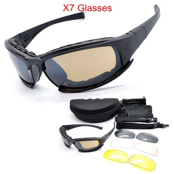 

Army Goggles Sunglasses Men Military Sun glasses 4 Lens Kit For Men's War Game Tactical Cycling Glasses Outdoor