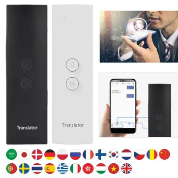 

T6 Easy Trans Smart Language Translator Instant Voice Speech BT 28 Languages+APP Hot Translator traductor de voz simultaneo