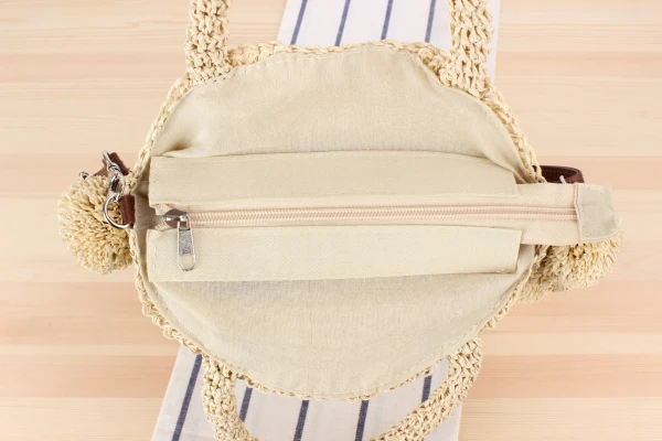 Fashion Round Straw Bags Bohemian Tassel Rattan Women Handbags Woven Crossbody Shoulder Bags Designer Ball Summer Beach Purse