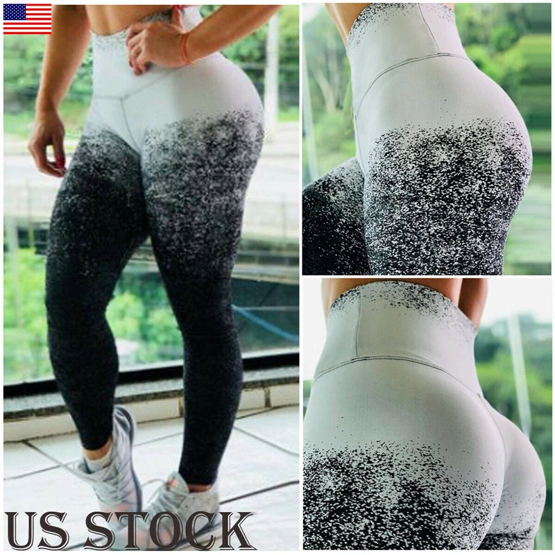 

Women Sport Pants High Waist Yoga Fitness Legging Running Gym Butt Lift Trousers
