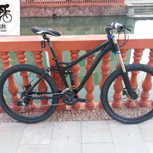 Kalosse велосипеды для взрослых 26er горный велосипед полная Подвеска Сплав Рама DH Горные гидравлические тормоза
