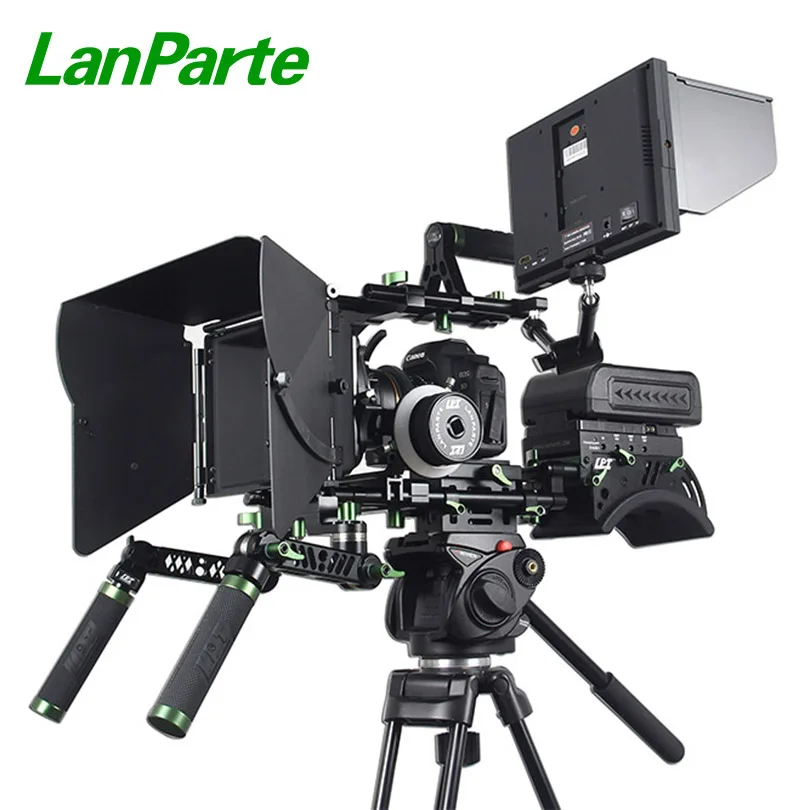 

LanParte DSLR Camera Shoulder Rig V1 with Power System and Protective Case