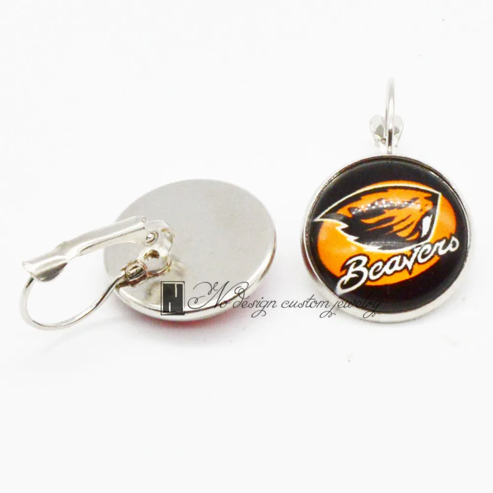 

NCAA Oregon State University Charms Earings French Hook Earrings for Women Gift 10pcs(5 Pair)/Lot GE091