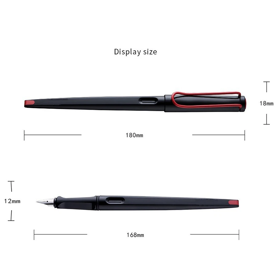 plastic long body fountain pen 0.38mm ink pens for writing dolma kalem pluma fuente stylo plume caneta tinteiro Stationery 1079