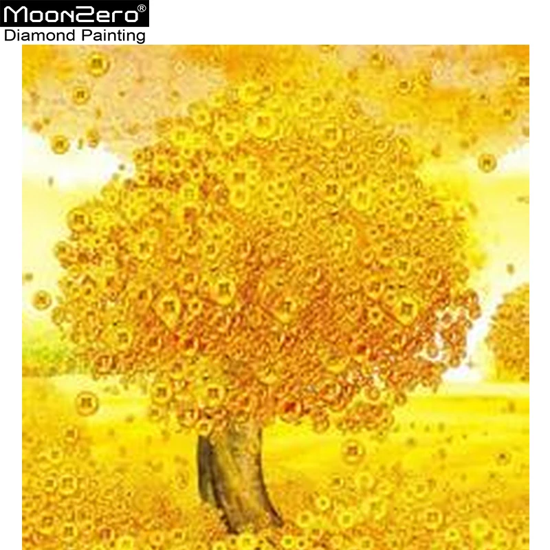5D Diy Алмазная картина 30x30 Money Tree Of Happy Full вышивка в китайском стиле Декор для