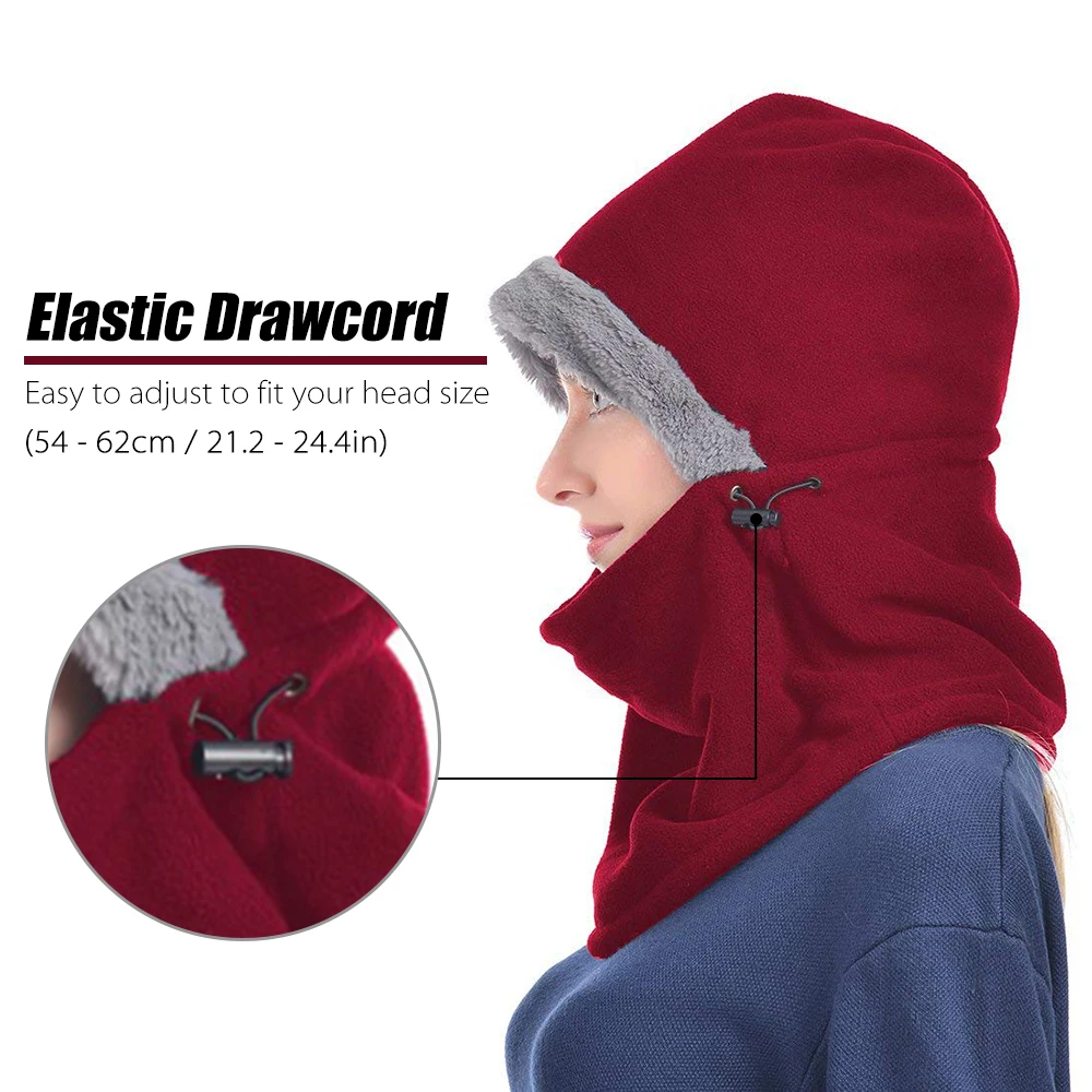 Мужская и женская ветрозащитная Лыжная маска для лица Balaclavas шапка с капюшоном