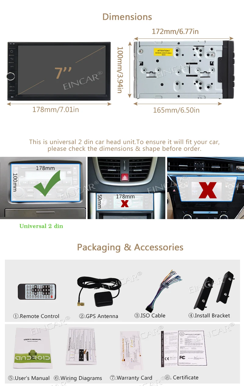 Flash Deal 2 din GPS Android 7.1 Car Stereo Octa Core GPS Navigation HD Multi-touchscreen support FM am radio Wifi Bluetooth+Free 2D/3D Map 9