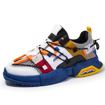 

Fine Zero 2019 New Stylish Man Vulcanized Shoes INS High Heel Sneakers Men Height Platform Breathable Sports Walking Size Of 44