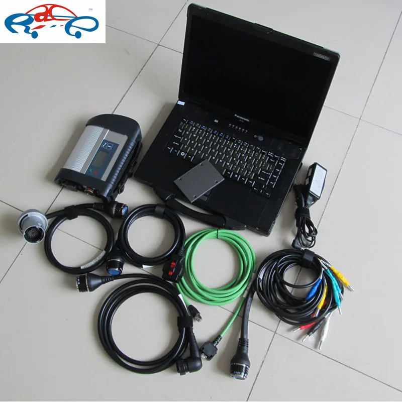  Neue MB SD VERBINDEN KOMPAKTE 4 für MB Stern-Diagnose-Tool + Toughbook für Panasonic CF-52 + 20199 